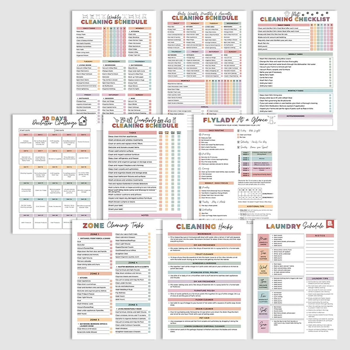 Last Day 49% OFF🔥🔥ADHD Cleaning & Organizing Toolkit - Chore Planner✔