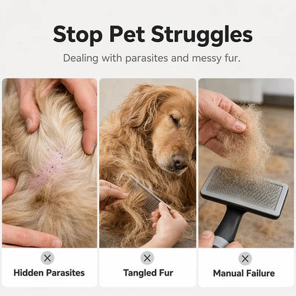 ⏰LIMITED TIME PRICE🔥Electric Pet Grooming Comb🐕Keep your furry friends away from mites, fleas and tangled fur!