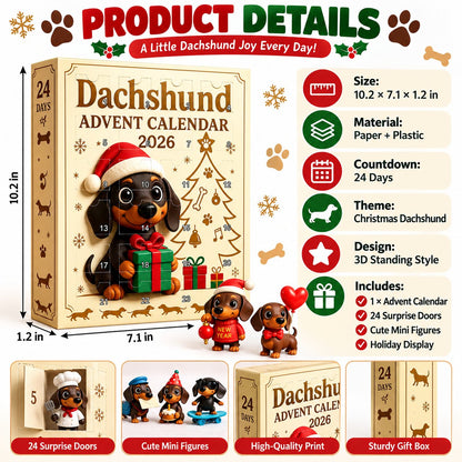 🐶🎄 Dachshund Advent Calendar — Unbox a Cute Pup Surprise Every Day Till Christmas!