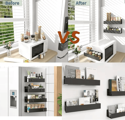 🔥Last Day 49% OFF🧲Punch-free Magnetic Storage Rack Organize —— Space-saving Kitchen Organizer🌟