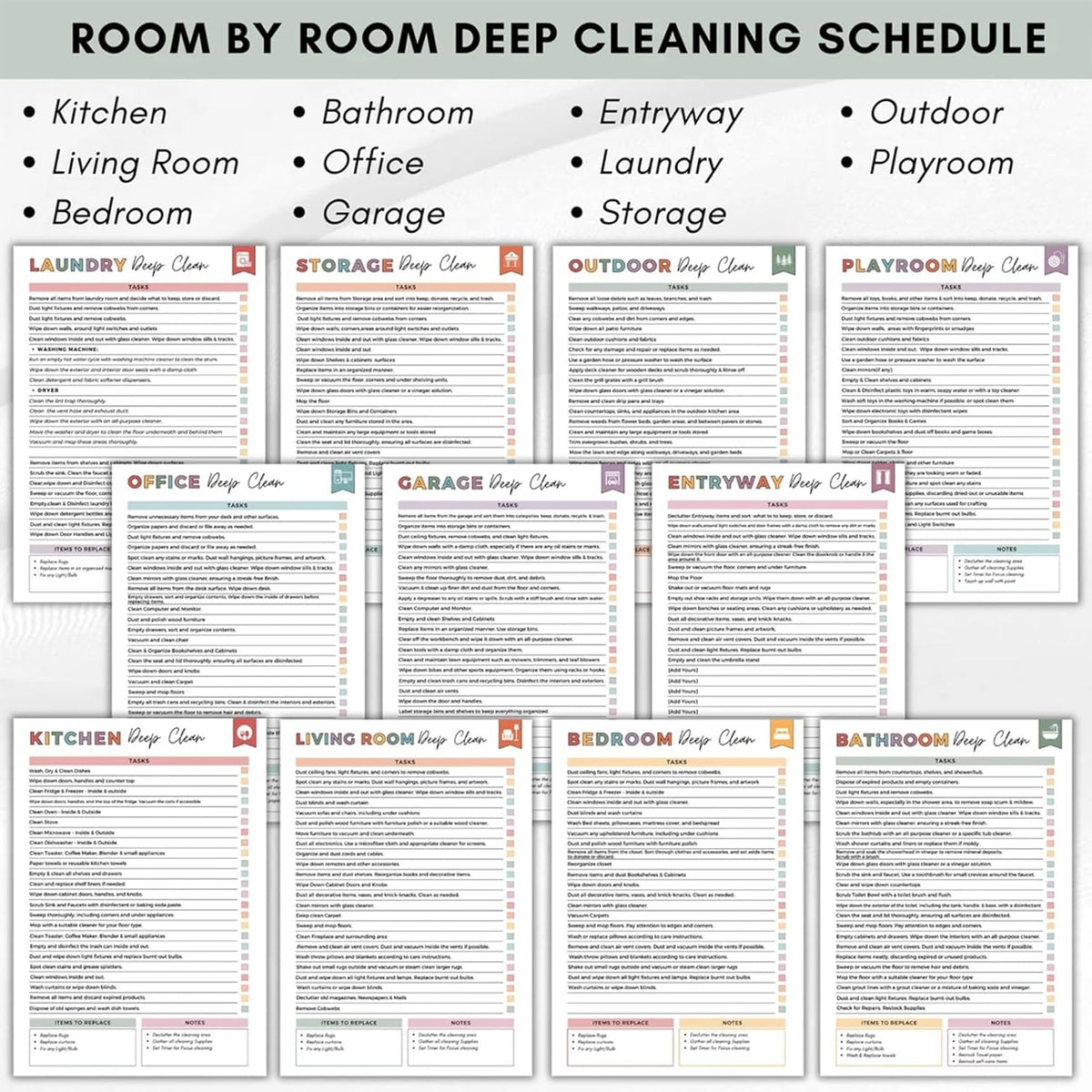 Last Day 49% OFF🔥🔥ADHD Cleaning & Organizing Toolkit - Chore Planner✔