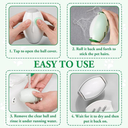 Reusable Pet Hair Remover Roller | No Sticky Sheets Needed