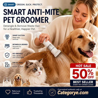 ⏰LIMITED TIME PRICE🔥Electric Pet Grooming Comb🐕Keep your furry friends away from mites, fleas and tangled fur!