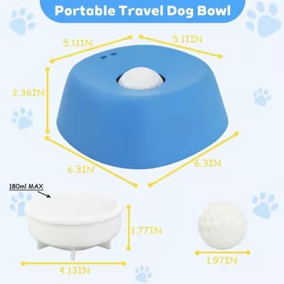 🐶Multi-Purpose slow Feeder Dog Bowls - Keep Calm & Play On 🧩 | Fun Slow-Feeder Ball to Reduce Anxiety & Boost Energy! ✨