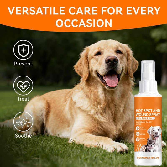 Itch Relief Spray –Vet Recommended Skin Soothing Quantum Silver Spray for Dogs & Cats