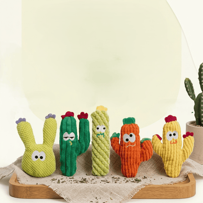 🎁Last Day Promotion 49% OFF🔥5pcHandmade Soft Cactus Kitten Chew Toys with Natural Catnip