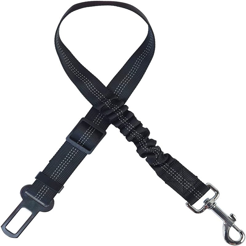 2-Pack Pet Dog & Cat Seat Belts for Cars, Adjustable Safety Leash/Harness Compatible with Vehicle Headrests