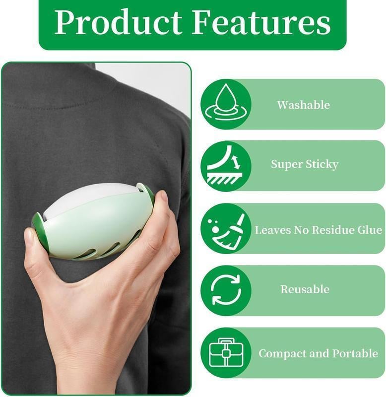 Reusable Pet Hair Remover Roller | No Sticky Sheets Needed