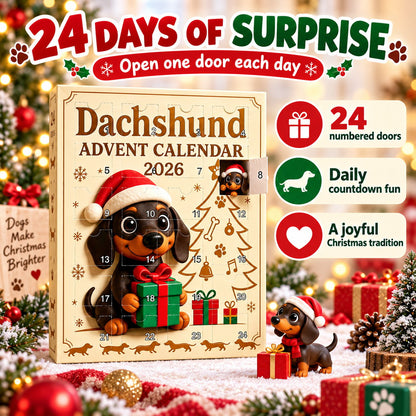 🐶🎄 Dachshund Advent Calendar — Unbox a Cute Pup Surprise Every Day Till Christmas!