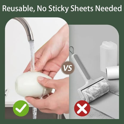 Reusable Pet Hair Remover Roller | No Sticky Sheets Needed