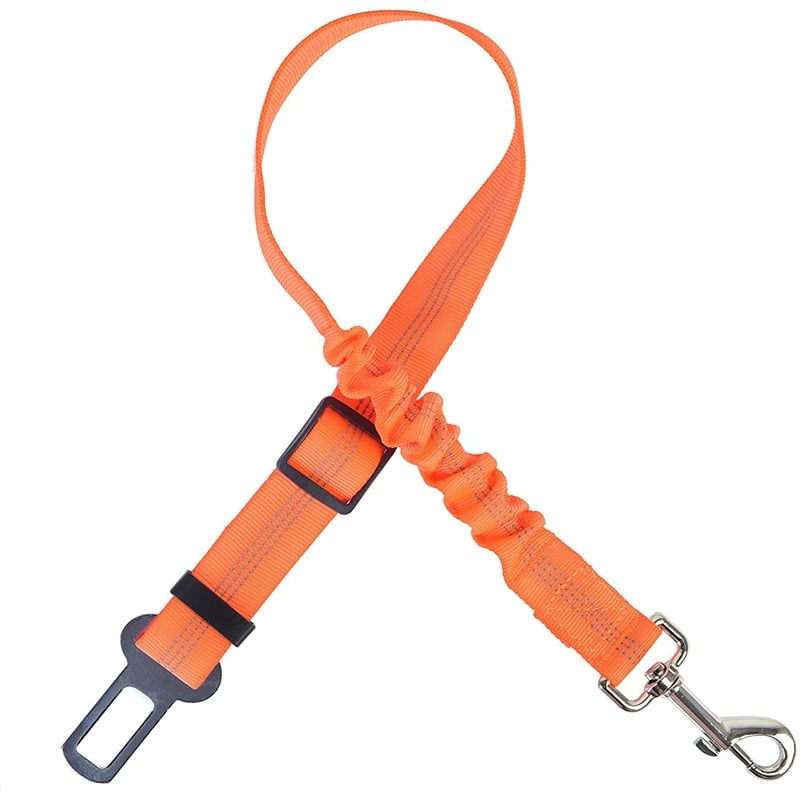 2-Pack Pet Dog & Cat Seat Belts for Cars, Adjustable Safety Leash/Harness Compatible with Vehicle Headrests
