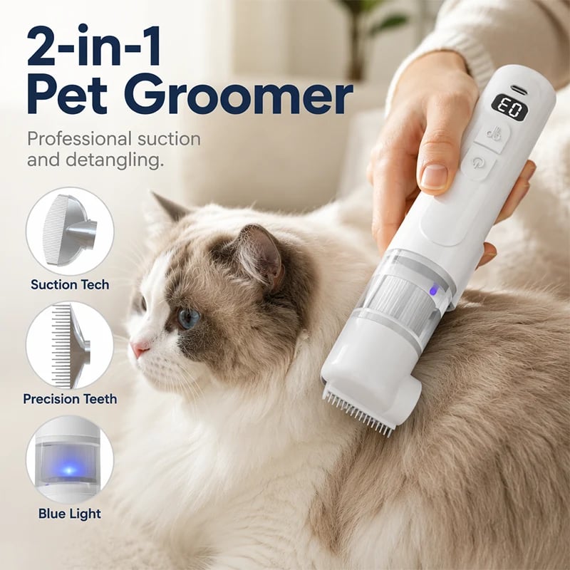 ⏰LIMITED TIME PRICE🔥Electric Pet Grooming Comb🐕Keep your furry friends away from mites, fleas and tangled fur!