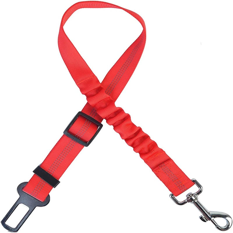 2-Pack Pet Dog & Cat Seat Belts for Cars, Adjustable Safety Leash/Harness Compatible with Vehicle Headrests